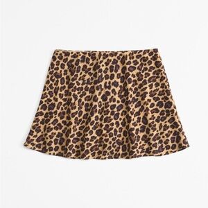 Abercrombie & Fitch Black and Brown Mini Skater Skort